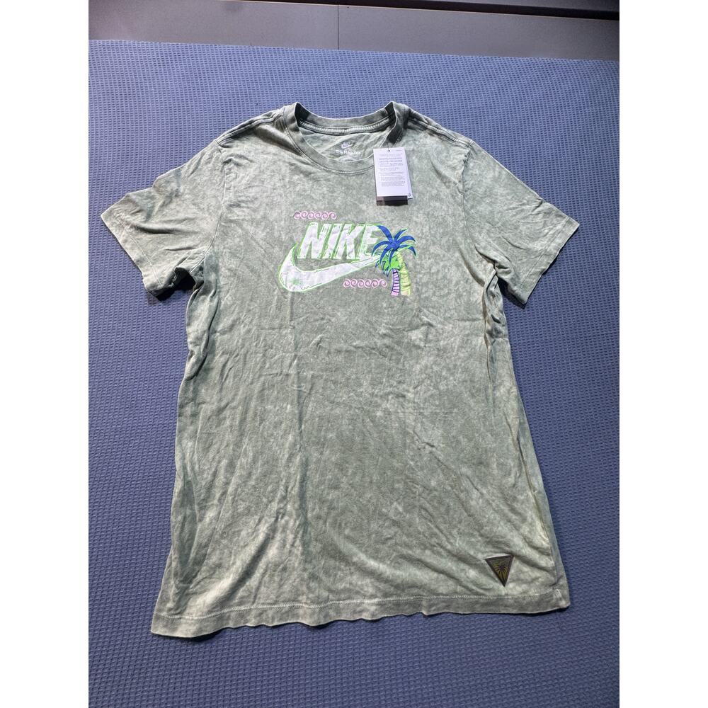 Nike Beach Graphic T-SHIRT Men Sz L Gray Brand New